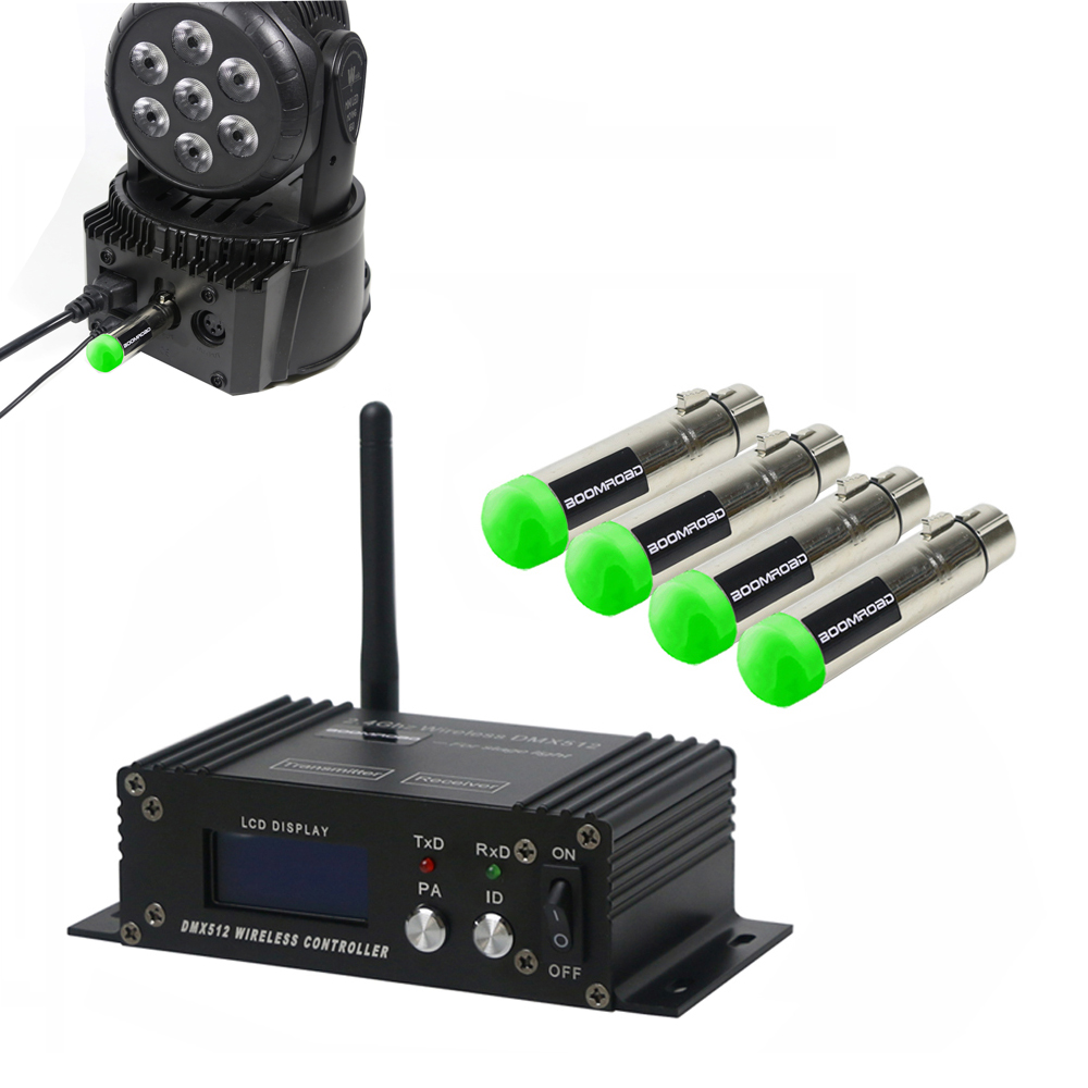 Dj Light Moving Head Stage - XLR Pemancar Penerima Kontrol DMX Nirkabel