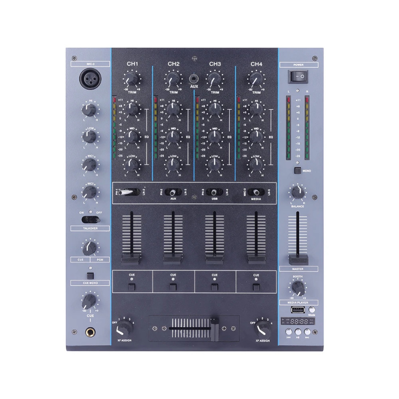Dj Mixer 4 Channel Djm - ELM402 Mini Audio Mixer 4 Channel