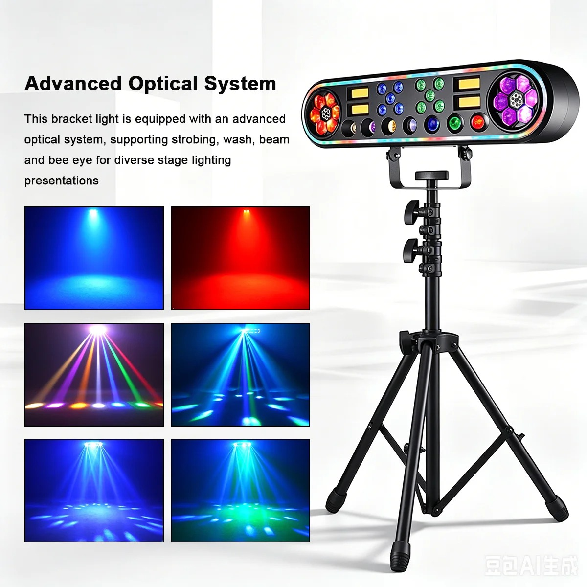 Dj Light Moving Head Stage - Lampu Disko 150W dengan Stand RGBW