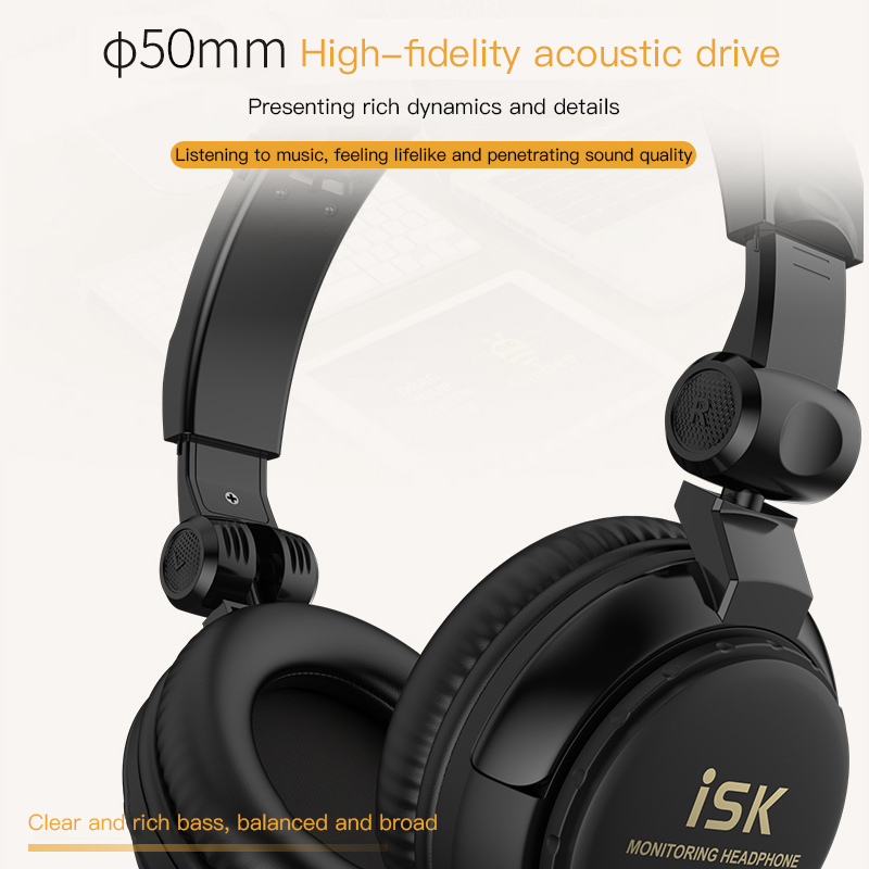 Dj Headphones Professional - HP960B Headset Berkabel untuk Musik, Gaming,