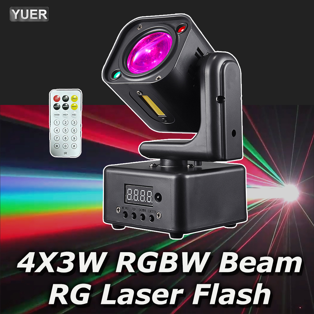 Dj Light Moving Head Stage - Lampu Moving Head Beam 4X3W Model