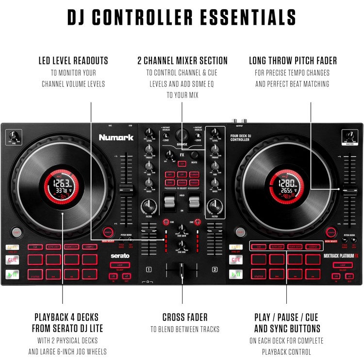DJ Controller dengan Layar Jog - Dj Controller With Jog Wheel ulasan dan harga