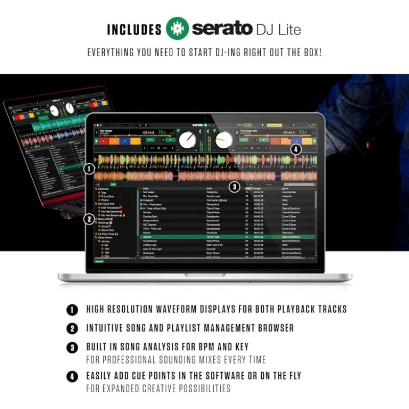 DJ Controller dengan Layar Jog - Dj Controller With Jog Wheel ulasan dan harga