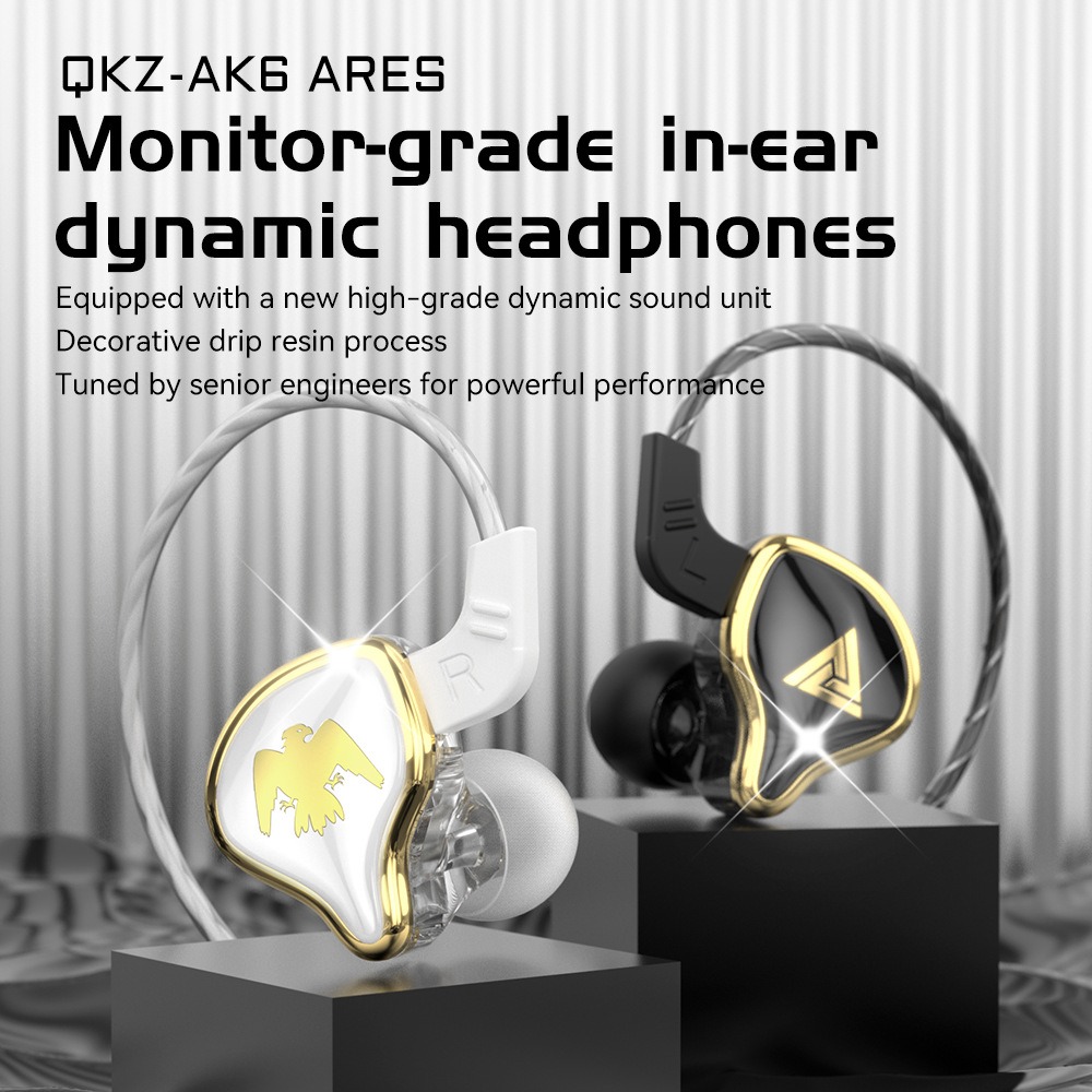 QKZ AK6 ARES Earphone In-ear 3 - Dj Headphones Professional ulasan dan harga