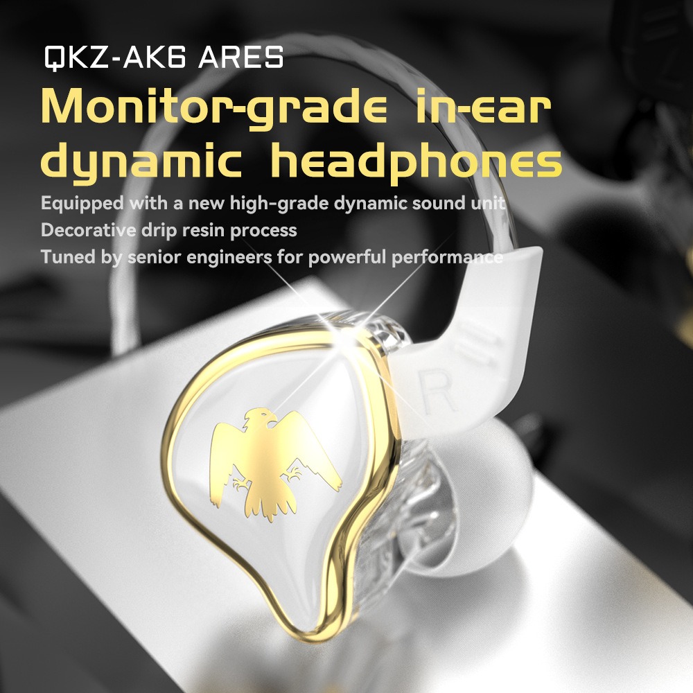 QKZ AK6 ARES Earphone In-ear 3 - Dj Headphones Professional ulasan dan harga