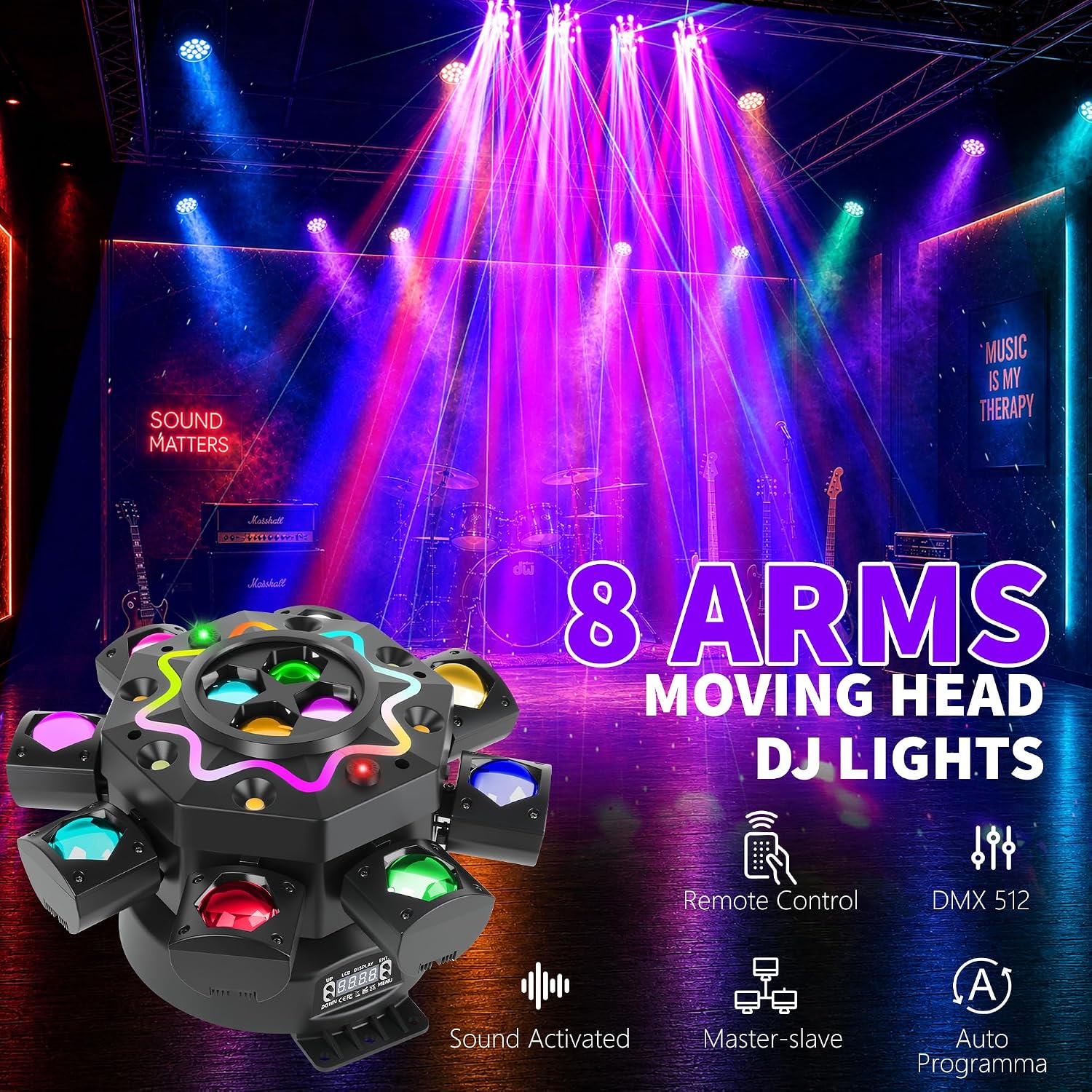 Lampu Pesta Disko 200W 8 Lenga - Dj Light Moving Head Stage ulasan dan harga