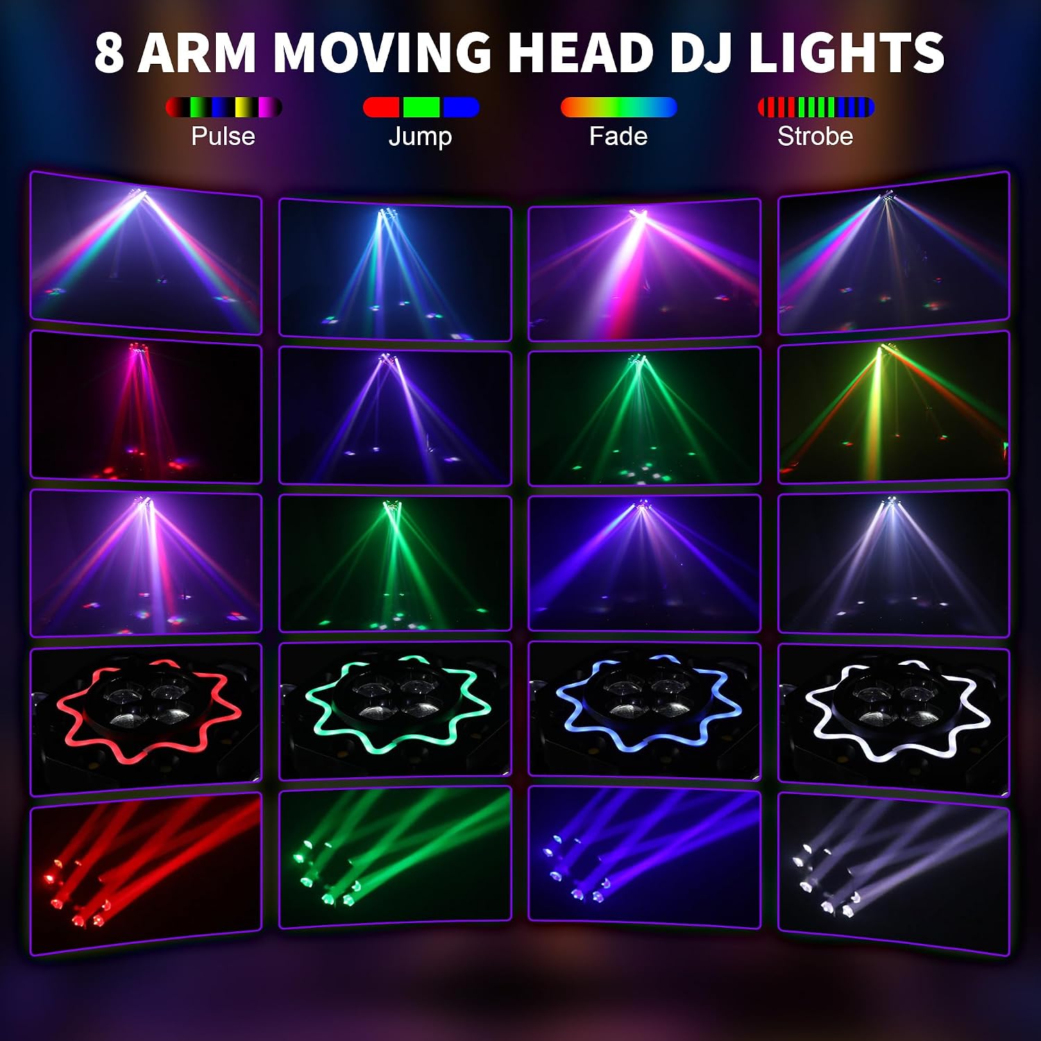 Lampu Pesta Disko 200W 8 Lenga - Dj Light Moving Head Stage ulasan dan harga