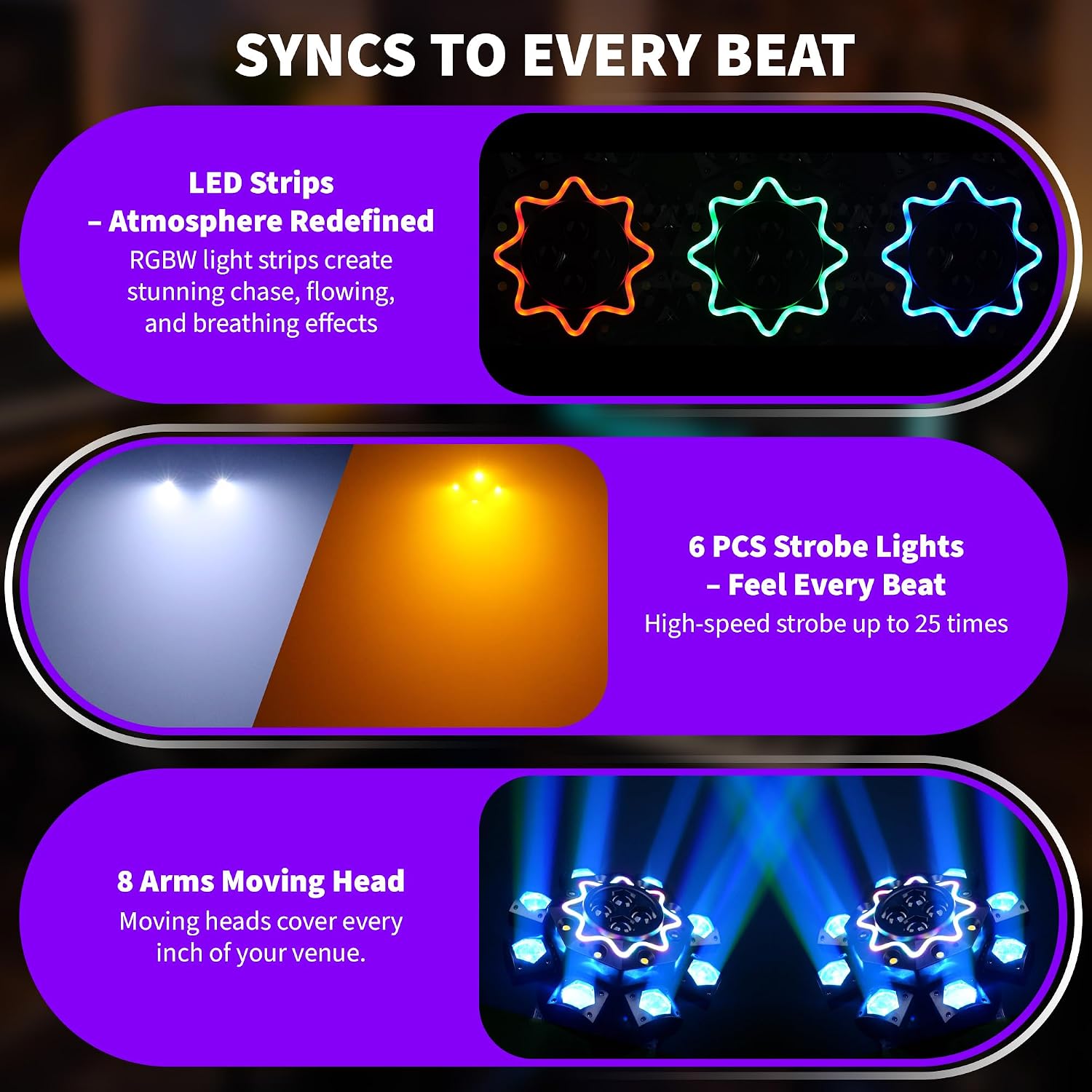 Lampu Pesta Disko 200W 8 Lenga - Dj Light Moving Head Stage ulasan dan harga