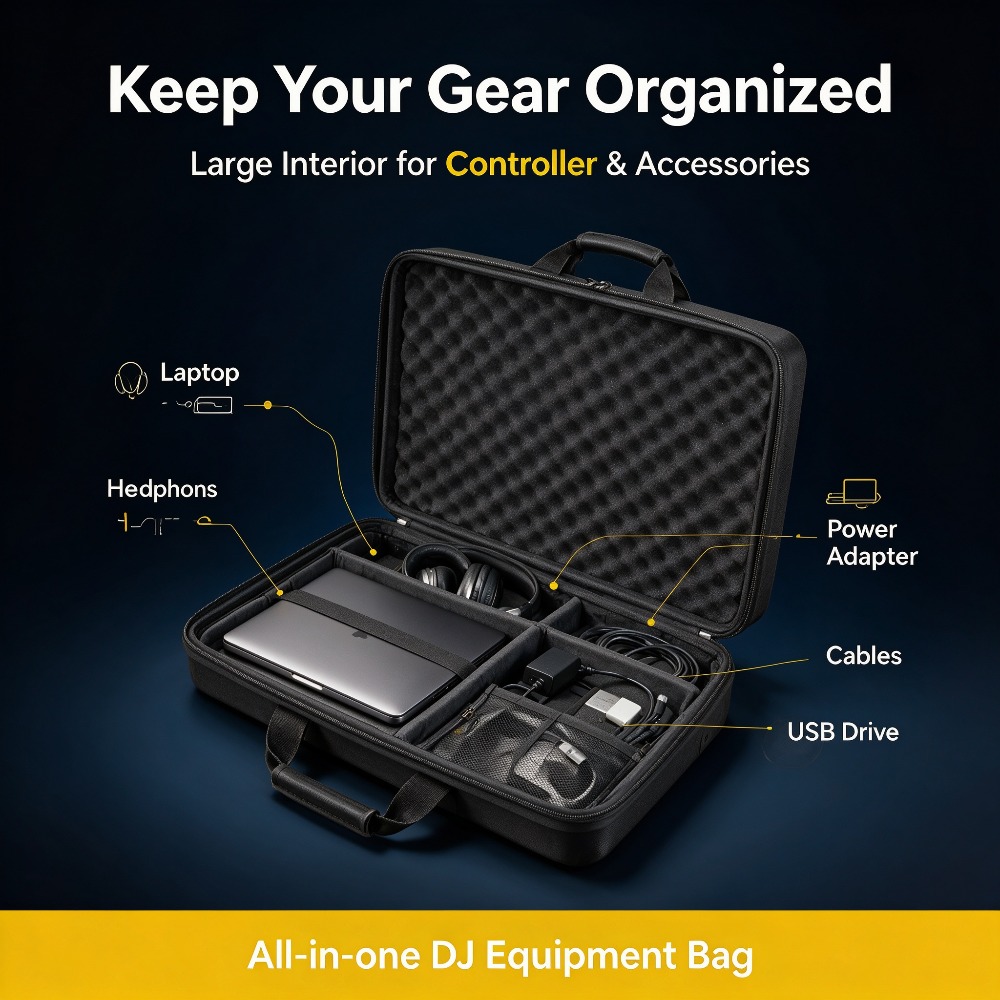 Tas Kontroler DJ Hard Shell un - Dj Turntable Direct Drive ulasan dan harga