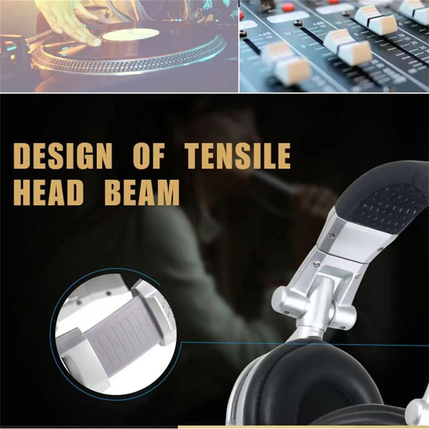Headset monitor GAE-900 kelas  - Dj Headphones Professional ulasan dan harga