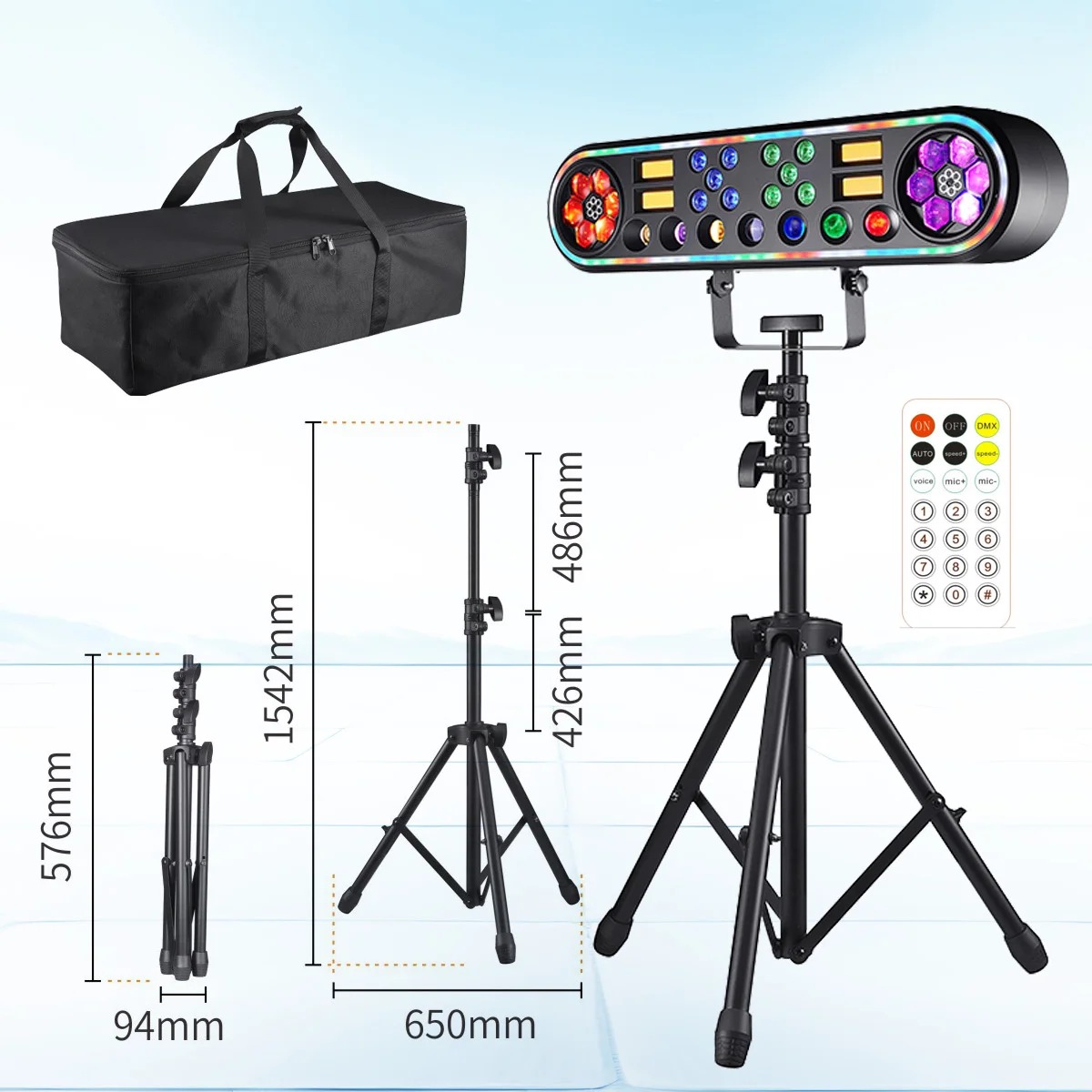 Lampu Disko 150W dengan Stand  - Dj Light Moving Head Stage ulasan dan harga