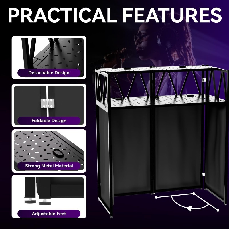 Meja DJ Portabel Laris 2025, M - Dj Stand Table Foldable ulasan dan harga