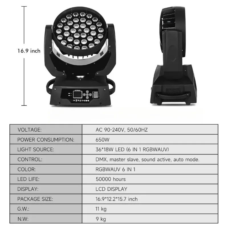 Lampu Sorot Bergerak LED Zoom  - Dj Light Moving Head Stage ulasan dan harga
